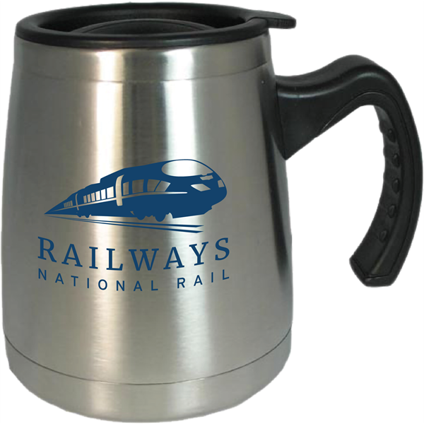 Stainless 16 oz. Desk Mug
